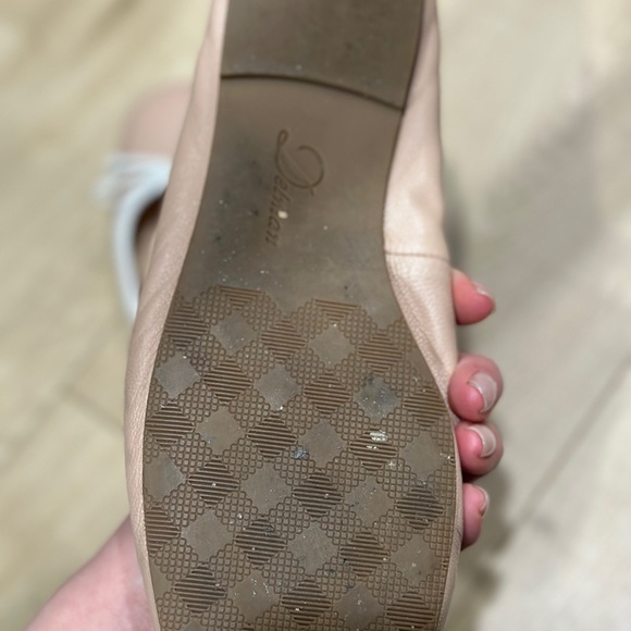 Delman Pink and White Flats - Picture 6 of 11